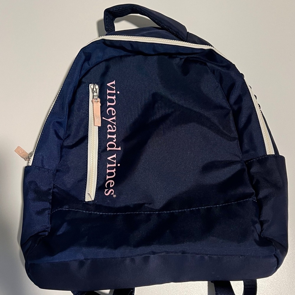 Vineyard Vines Target Collaboration Kids Backpack Navy Blue Pink Preppy School